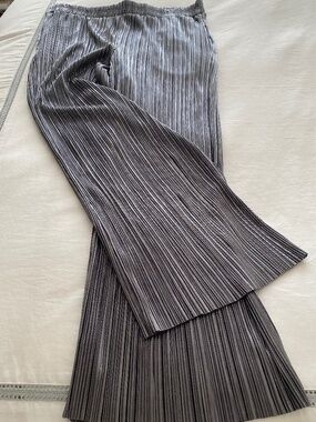 Context brand Dressy Metallic Wide Leg Palazzo Pants